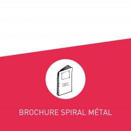 Brochure à spirale métal